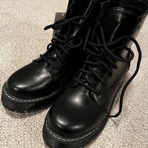 No Boundaries Black Ankle Boots